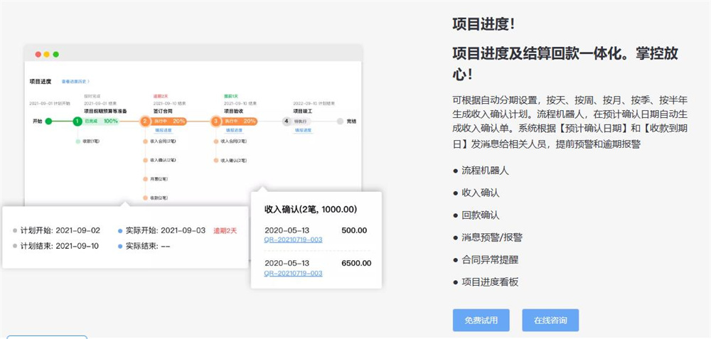 用友好业财项目管理系统