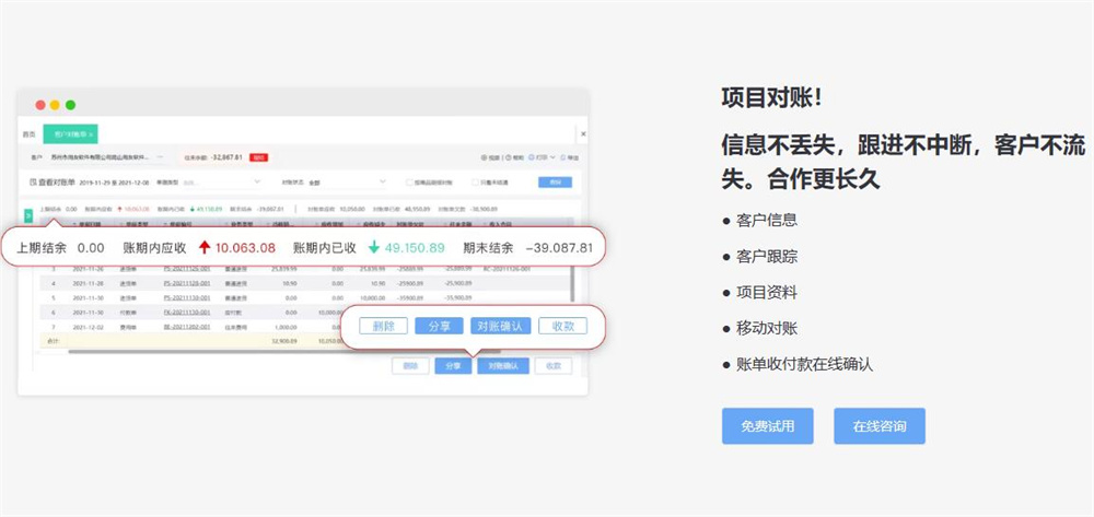用友好业财项目管理系统